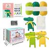 Crochet Kits For Adults Art Supplies Knitting Crochet Kits Cartoon Crocodile Crocheting Kit With Step-By-Step Tutorials Knitting