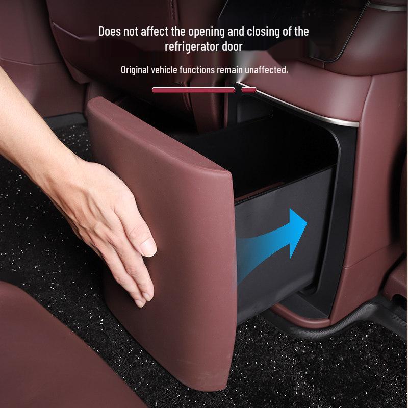 NIO ES8 Refrigerator Kick Protection Mat: Fits 26 Models, Second Row Center Console Anti-Dirt Cover for Car Interior.