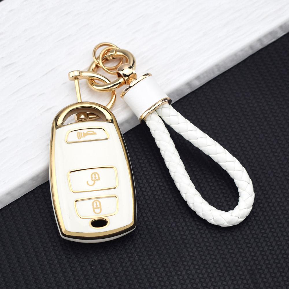 TPU Key Case Fob Protector for Old Model Kia Grand Carnival Sedona - Anti-Scratch Car Key Shell Holder Key Chain Accessories