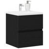 Washbasin Cabinet In Black Oak 41 X 38.5 X 45 Cm Engineered Wood