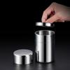 400/550Ml Tea/Coffee Canister With Airtight Double Lids For Loose Tin Containers Stainless Steel Storage