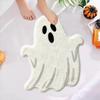 Halloween Boo Ghost Pumpkin Witch Hat Shaped Rug Soft Non Slip Bathroom Floor Mat Holiday Home Decor