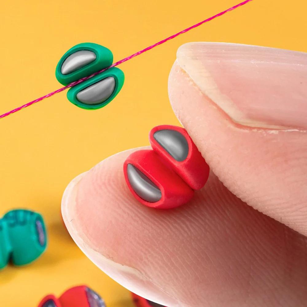 50Pcs Fishing Weight Sinkers with Rubber NOT HURT Line Split Shot Sinkers Quick Claw Sinkers Worm Easy Removal with Box Colorful