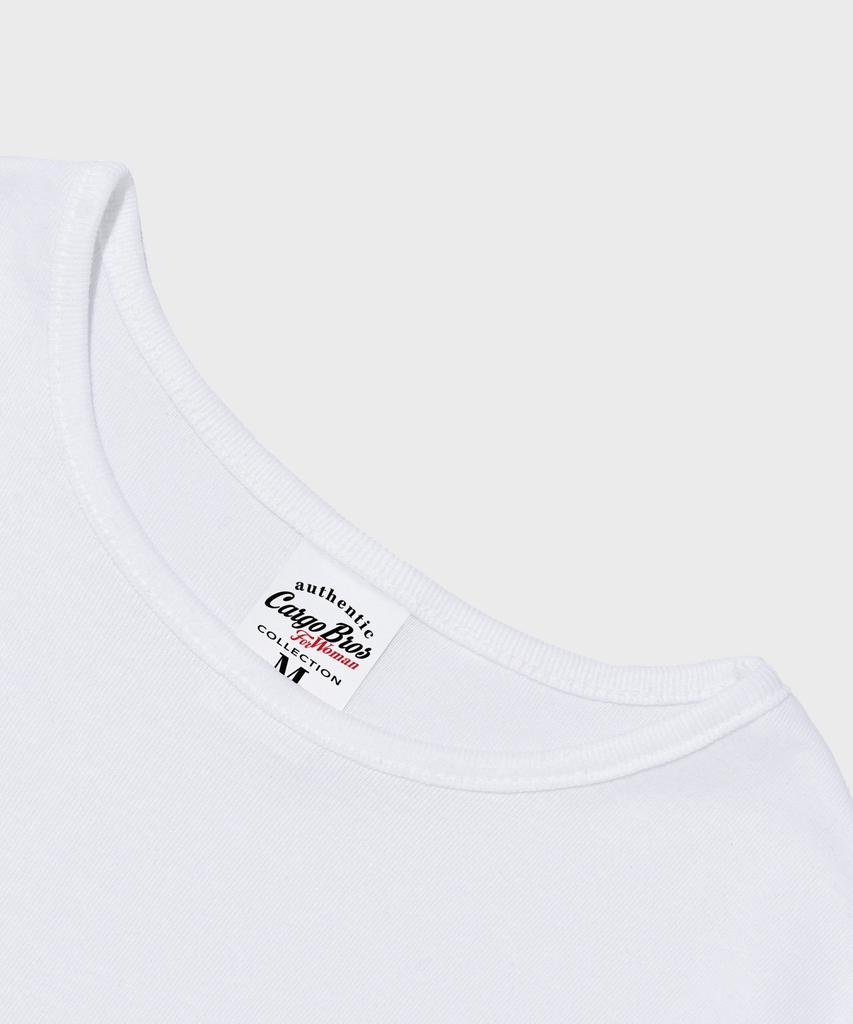 CARGOBROS FOR WOMAN Cargo Street Logo Short Sleeve T-Shirt (White/Red)