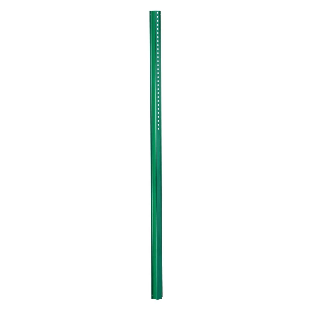 Cast Iron Sign Post 6ft Fixed U-Channel Heavy Duty Post Sign Holder Green