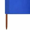 3 Piece Windscreen Mesh 400 x 120 cm Azure Blue