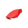 Over-the-Pot Colander Strainer with Splatter Guard for Draining Pasta Vegetables and