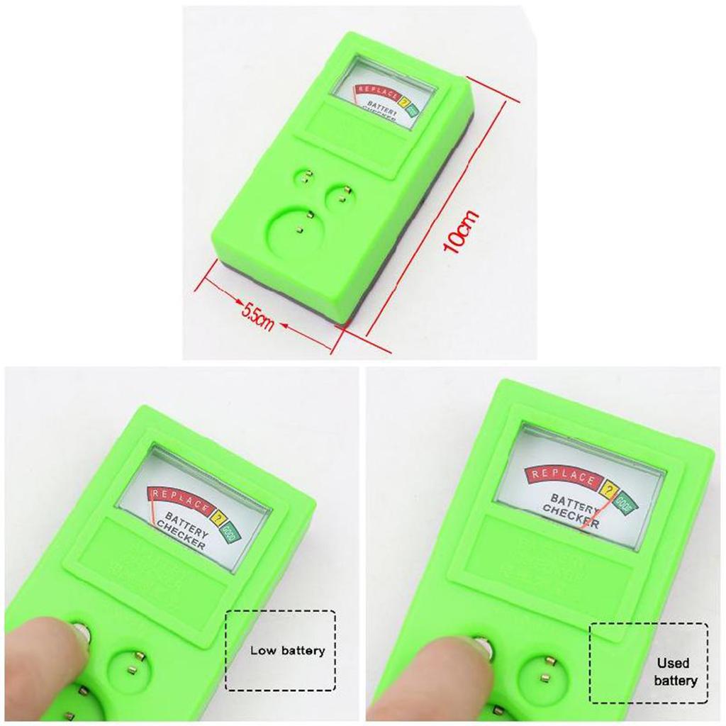 1.55V/3V Button Battery Tester Watch Clock Battery Measuring Tool for Household Battery Testing