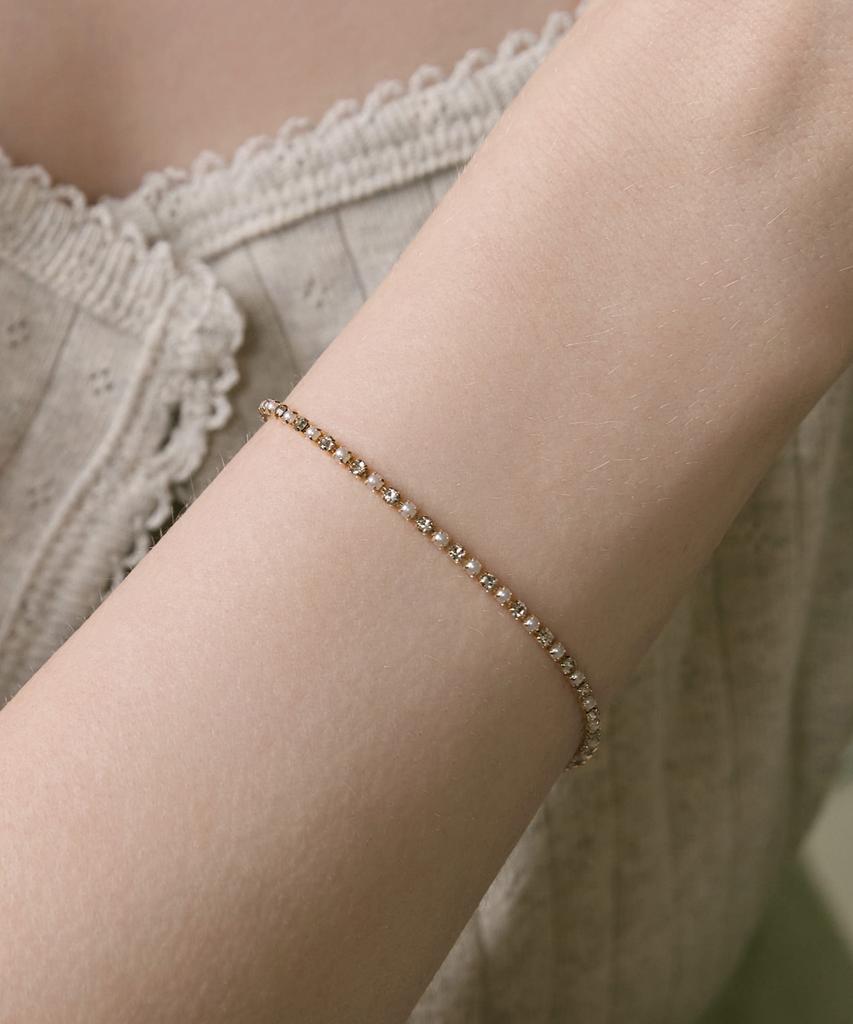 Dmoment (18K Gold Plated) Lume Slim Line Bracelet