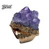 Retro Verstellbarer Offener Band Natürlicher Amethyst Fingerring Schmuckzubehör