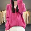 DAFIFY Dámská móda Ležérní podzim Zima Jednobarevné svetry s kapucí s dlouhým rukávem