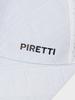 PIRETTI Logo Print Perforated Color Block Cap_Light Grey