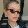 Classic Vintage Oval Sunglasses Women Men Small Frame Simple Trend Sun Glasses Driving Fishing Shade Glasses
