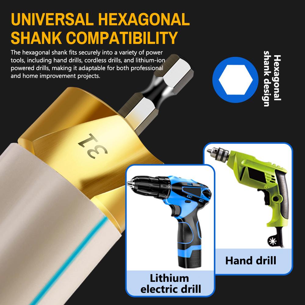 High Speed Steel Spigot Reamer Hexagonal Shank PPR Plastics Pipes Reaming Bit Spigot Expander