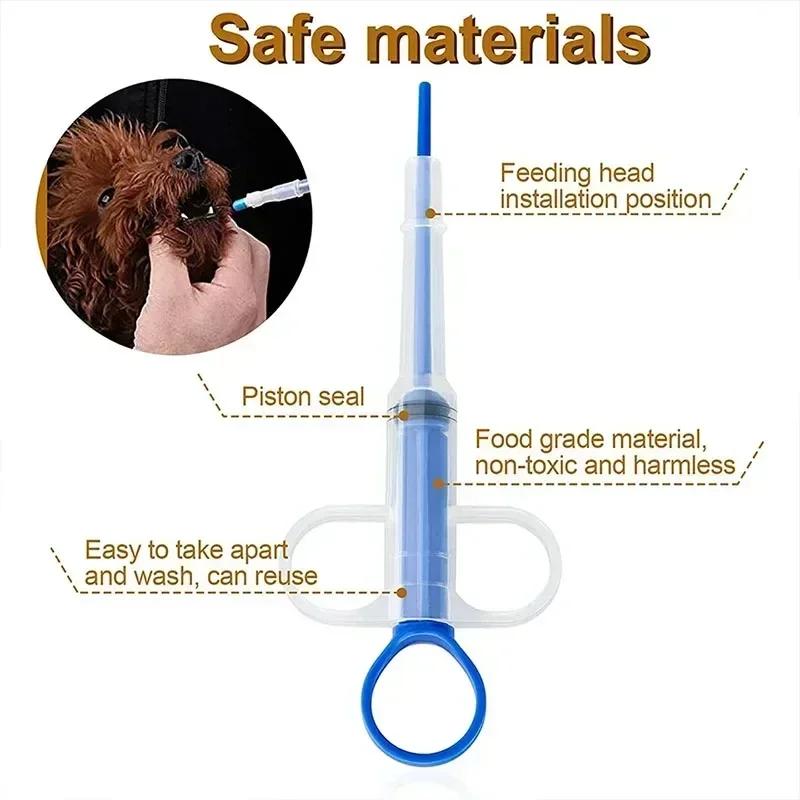 Pet Medicine Feeder Cats Dogs Push-type Pill Applicator Milk Tube Feeder Deworming Syringe Injection Tool Dog Accessories
