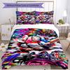 3pcs Duvet Cover Set (1*Duvet Cover + 2*Pillowcase, Without Core), Harley Quinn Joker Print Soft All‑Season Bedding Set, Home Bedroom Decor Gift