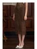 2025 Autumn/Winter Spicy Girl Lace Strapless Top & Irregular Skirt Set