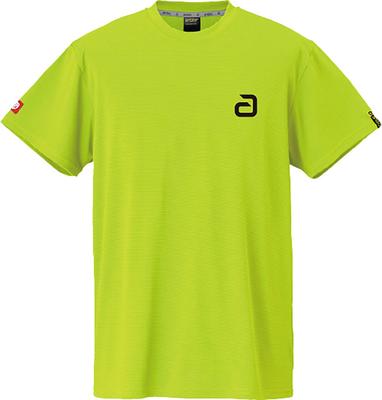 Andro Tischtennis Spiel Tischtennis Unisex Napa Deo Neongelb x Größe M Shirt, J.T.T.A (Japan Association) Genehmigt, T-Shirt, Alpha, Schwarz