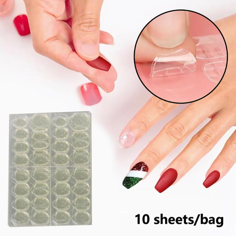 3000Pcs Double-Sided Nail Adhesive Stickers Waterproof Breathable Transparent False Nail Glue Sticker Jelly Nail Tips Diy Tools