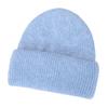 Angola rabbit hair blended cold hat women's autumn and winter warm windproof wheat ear pattern knitted flanged wool hat