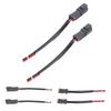 1 Pair 2 Pin DT Connectors Rubber Copper Waterproofing DT Electrical Wire Connector Wiring Harness for Car Boats LED Work Lights