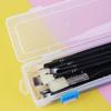 1Pcs Transparent Clear Pencil Storage Box  For Brushes Painting Pencils Watercolour Pens