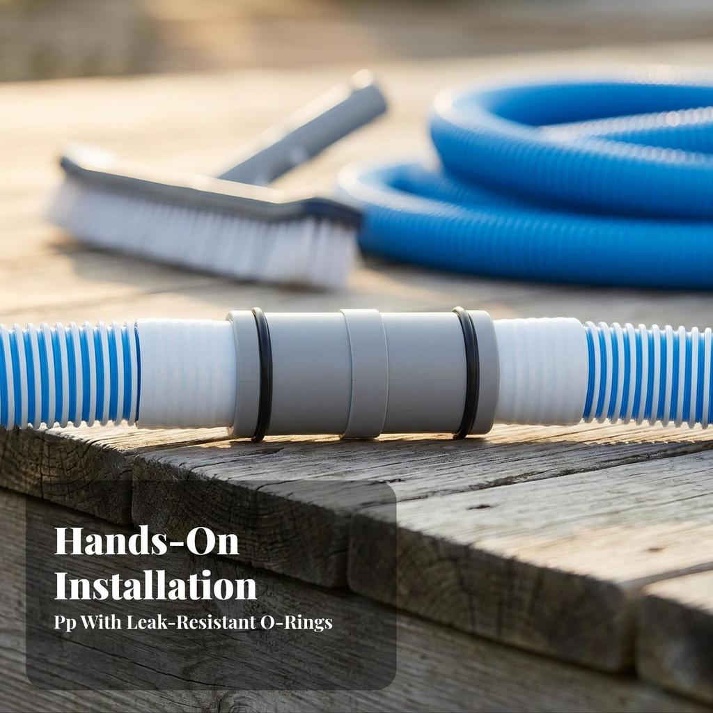Secure Hose Fitting with Sealing Rings | PP Construction, Connector