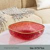 Luxury Diamond-Inspired Fruit & Snack Plate for Living Room Coffee Table