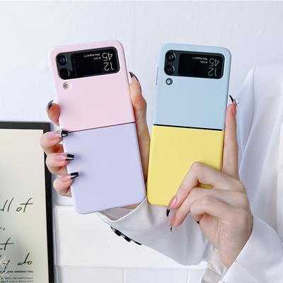 Para Samsung Galaxy Z Flip 4 3 Funda Moda Linda Caramelo Colorida Plegable A Prueba de Golpes Anti-Caída Cubierta de Protección Trasera Accesorios