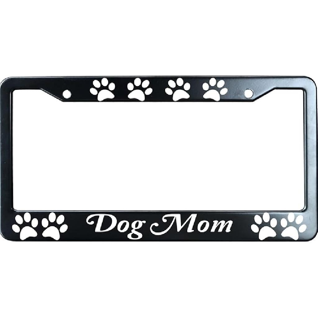 Tell Your Cat I Said Pspspsps Matte Black License Plate Frame Cover for Men/Women, Heavy Duty Stainless Steel Auto Car Tag Frame with 2 Holes & Free