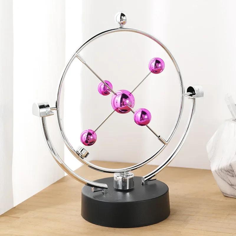 Pendolo di Newton, sfera con culla, giocattolo di fisica per l'equilibrio dinamico, decorazione da tavolo creativa, ornamento artigianale
