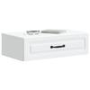 Wall Mounted Side Table White 59 x 34.5 x 17 cm
