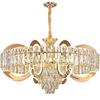 Crystal Pendant Light, High-end and Atmospheric Villa Living Room Dining Room Pendant Light Hall Main Light