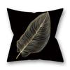Golden Leaf  Branch Pattern Pillow Covers Pattern Cushion Cover Suitable for Sofa Bedroom Car Pillow Cover