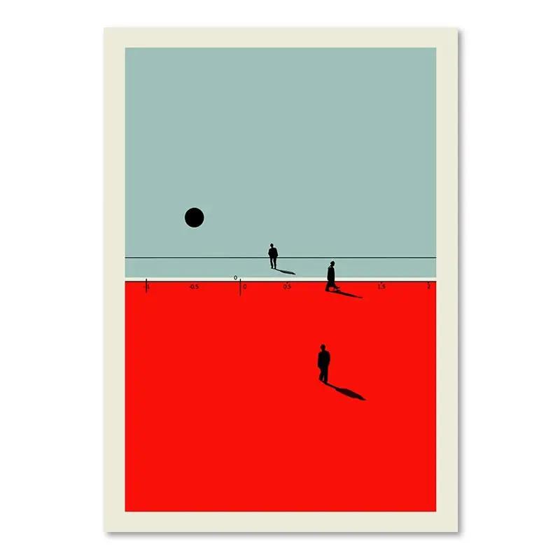 Nordic Figure Wall Art Canvas Painting Humorous Posture Poster and Prints Modern Wall Colorful Picture for Living Room Decor
