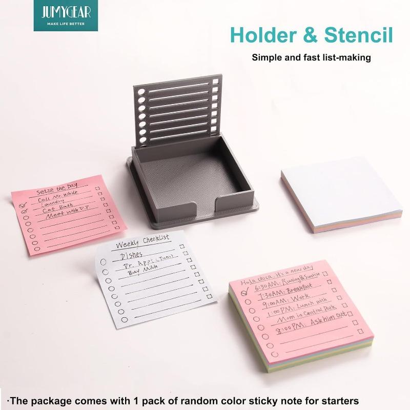 1SET Post-It Note Template Box Post-it Note Box