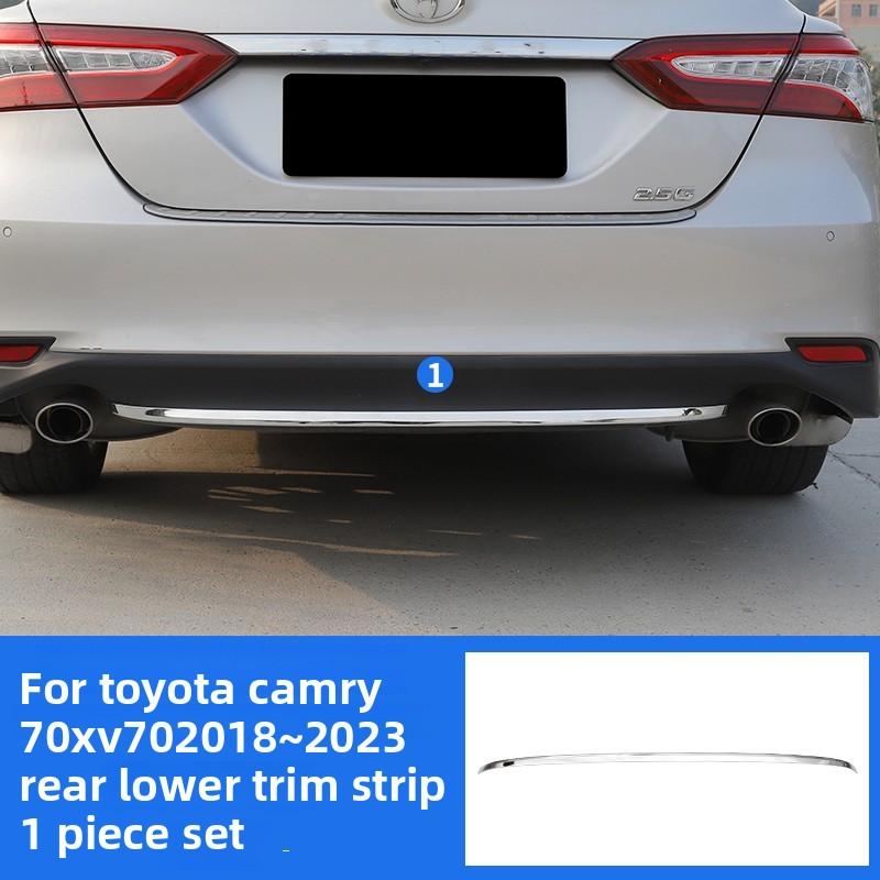

For Toyota Camry 70 XV70 2018 2019 2020 2025 2025 2025 Hybrid Car Rear Bumper Frame Bright Bar Kit Decorative Strips Accessories