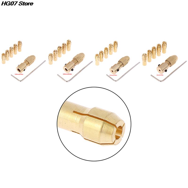 7Pcs/set Mini 0.5mm-3.0mm Electric Motor Shaft Drill Chuck Fixture Small To Drill Bit Micro Chuck Fixing Device Dropshipping