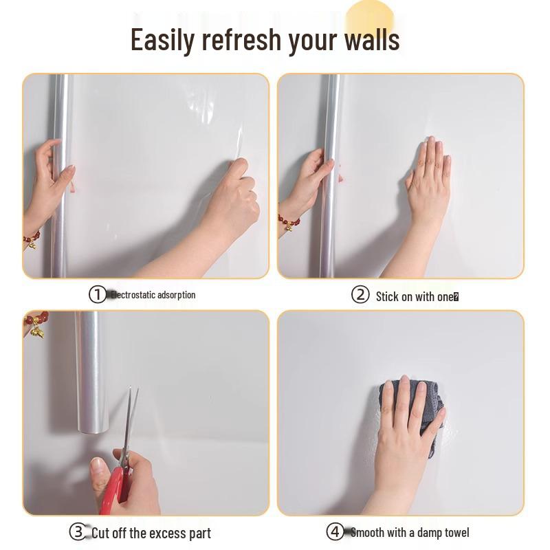 New User Discount: Transparent Wall Protective Film - Non-Damaging, Anti-Dirty Stickers for Latex Paint Surfaces