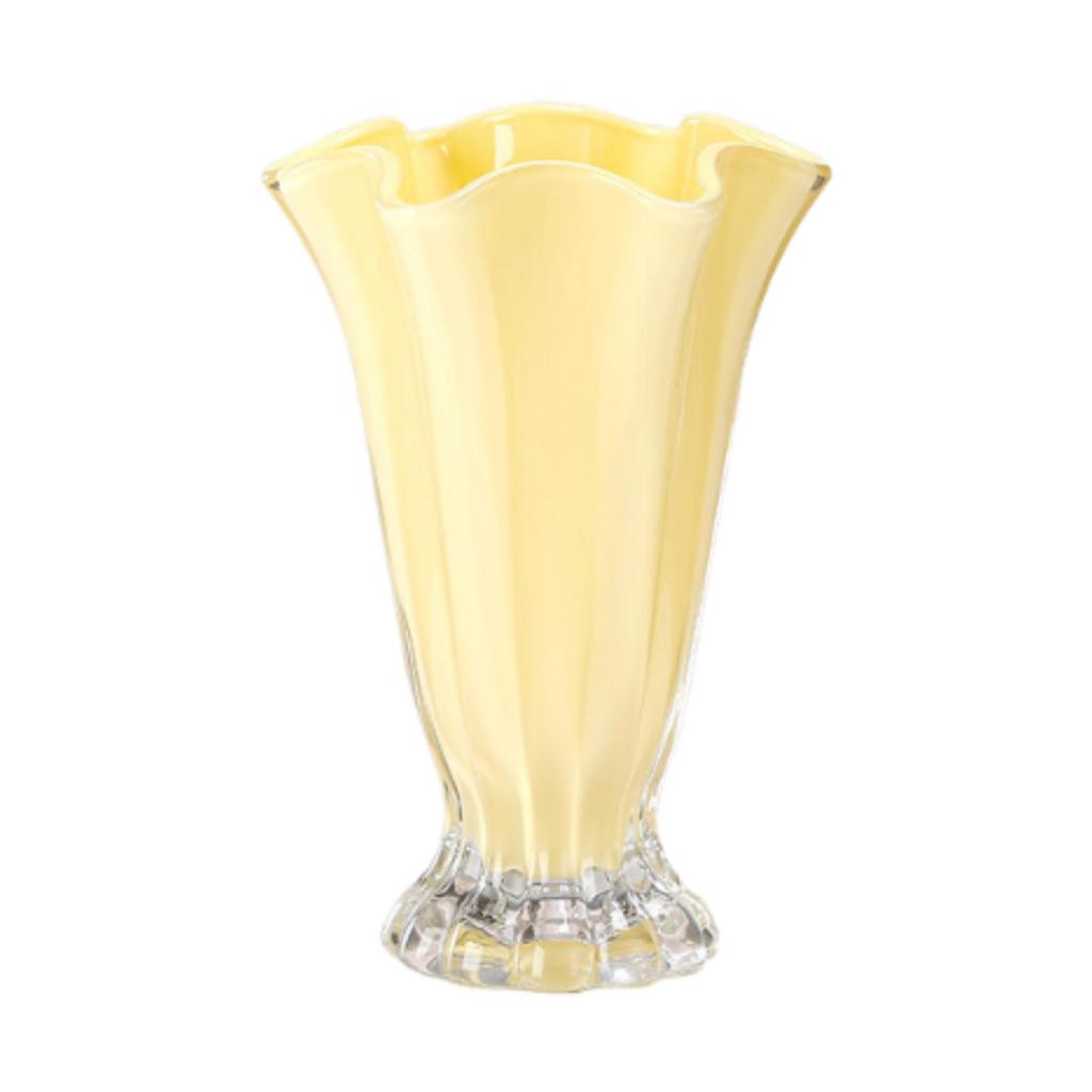 Creative Vase Petal Shape Macaron Color Delicate and Elegant Water Grown Flowers Vase, Desktop Floral Art Decoration Ornament