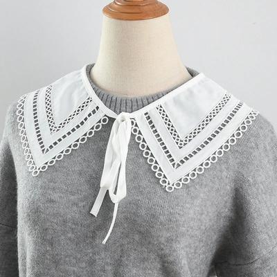 Damen Sommer Einfarbiges Hemd Abnehmbarer Kragen für Frauen Halsbekleidung Falscher Kragen Kleiner Schal Herbstpullover Schulterwickel