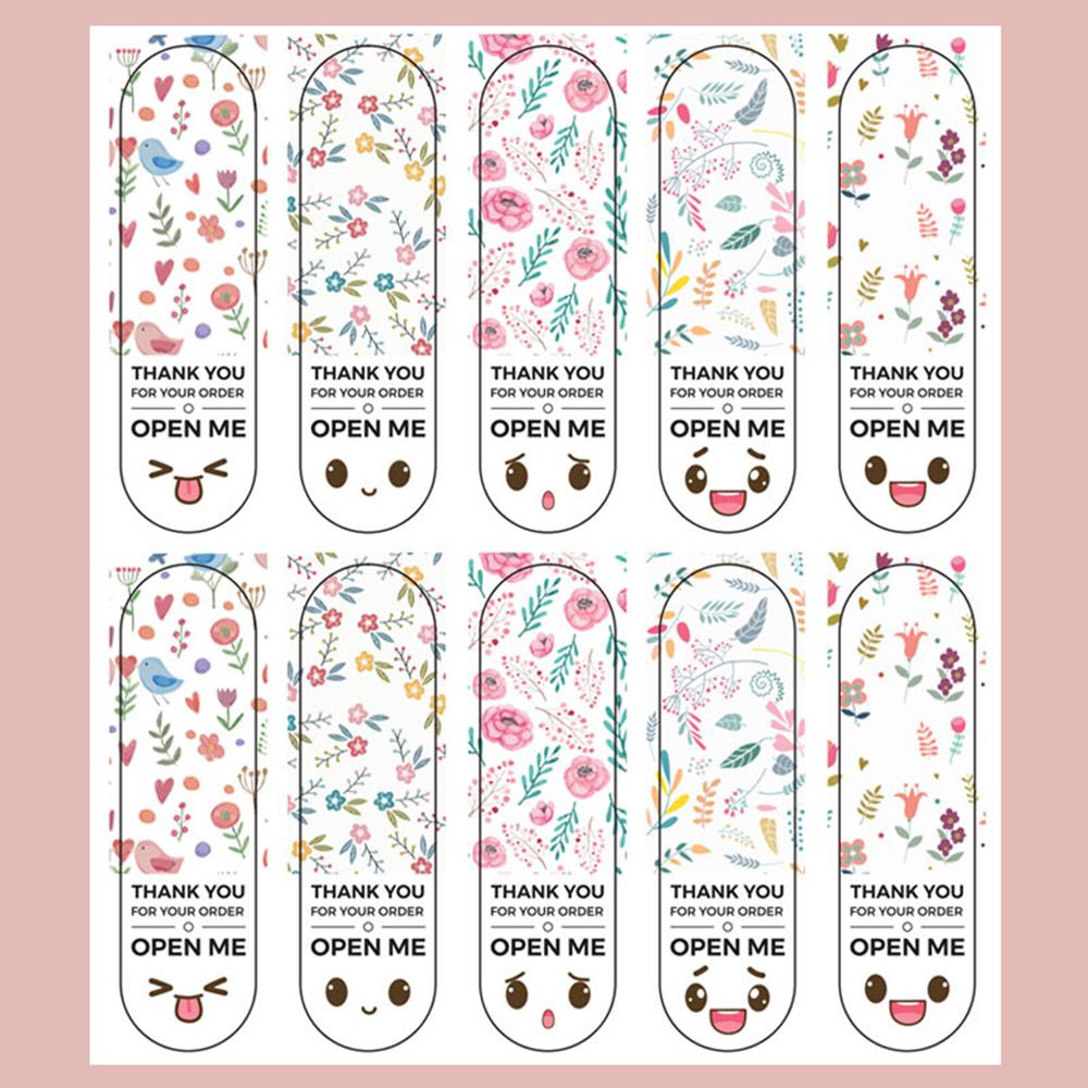 50-100Pcs This Package Is Happy To See You Stickers For Package Rectangle Seal Labels For Wedding Party Decor Gift Wraps
