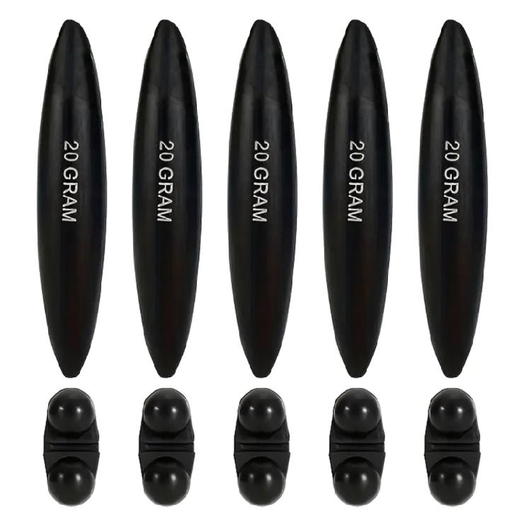 

20g/30g Bobbers Float Fishing Tackle Inline Float High Strength Fishing Buoyancy Float with Bells Portable 5pcs