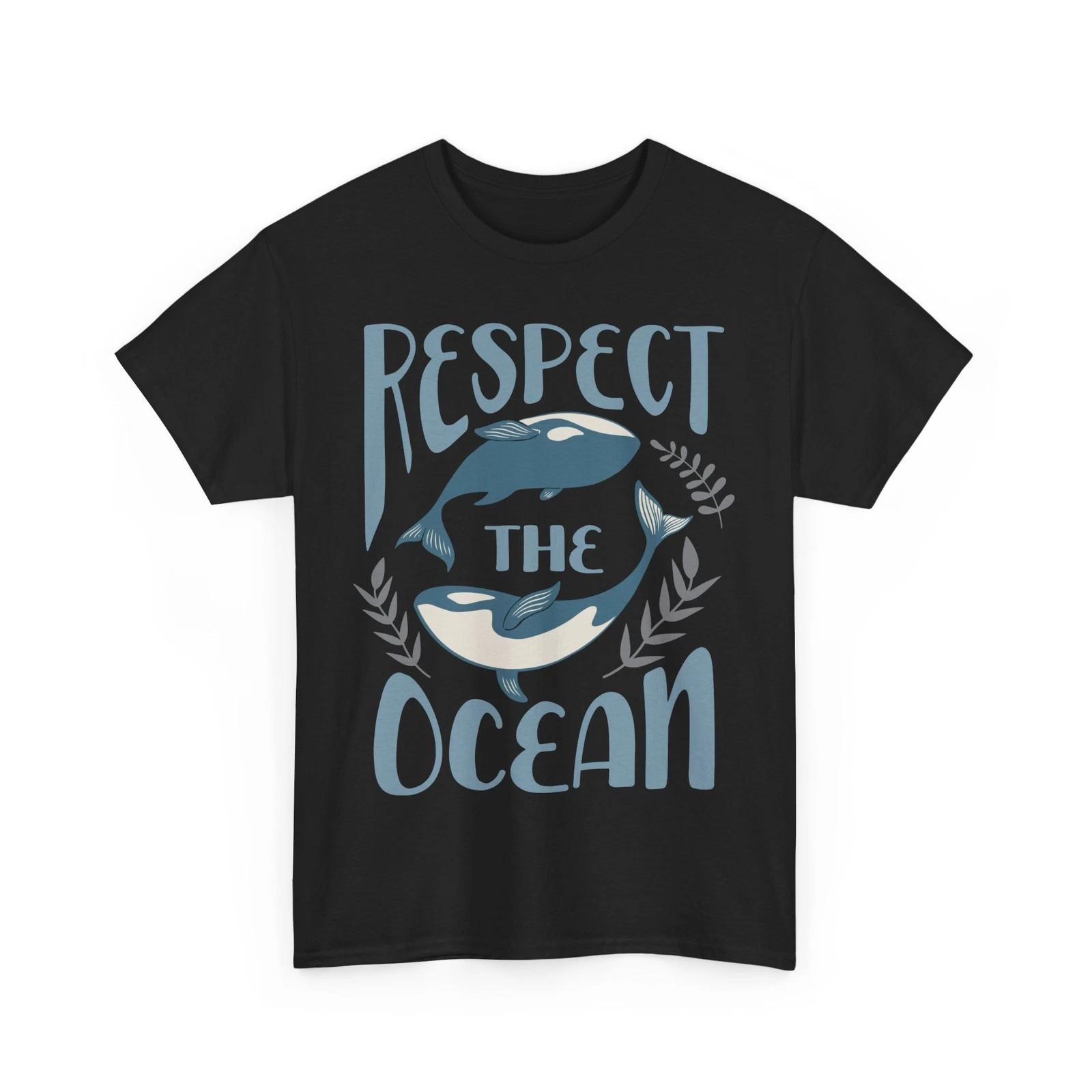 Beach Vibes Shirt | Summer Ocean Waves Tee | Respect the Ocean Shirt L