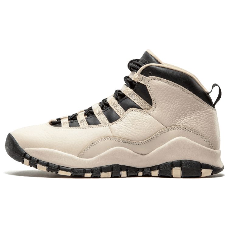

Детские кроссовки Air Jordan 10 Retro Premium GG Heiress Tan Pearl-White Black-Black 832645-207