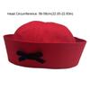 Sweet Y2K Stripe Sailor Hat Bow Striped Painter Hat Polyester JK Dome Hat Girl