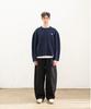 Chambros Curved Balloon Cotton Denim Pants [Black]