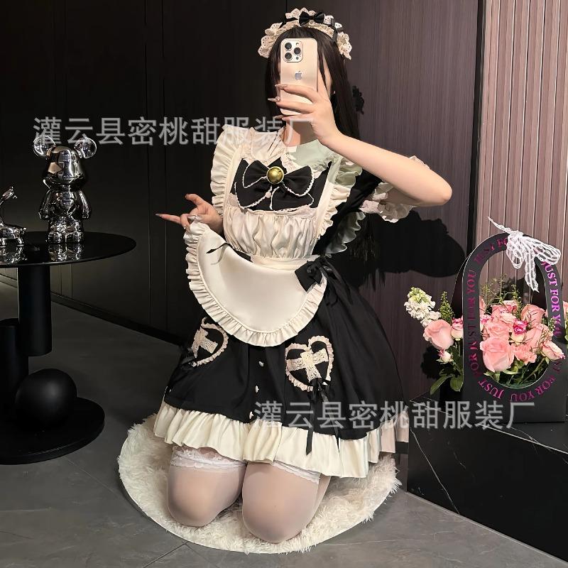 Sexy lingerie sexy slim cos lolita dress cosplay sweet apron elegant maid uniform