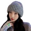 Woolen Hat for Women Warm and Versatile Rainbow Knitted Hat for Students  Outdoor Cold Proof Pullover Hat  Ear Protection Cold Hat for Men