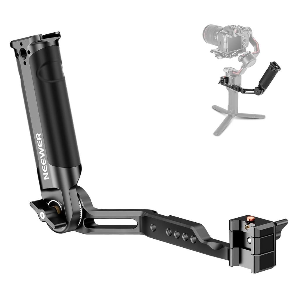 NEEWER ST49 Gimbal Sling Grip Handle 180 Degree Adjustable Foldable Low Angle Shooting for RS 2 RSC 3 Pro Stabilizer